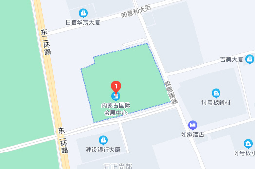 呼和浩特家博会展馆内蒙古国际会展中心地图